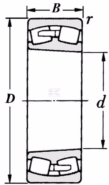 Rodamiento esférico de rodillos 220x400x144mm SKF
