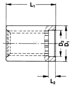 Cubo KNP1 3/8-6 70 KF 4 Cubo KNP1 3/8-6 70 KF
