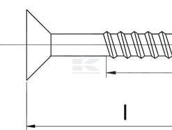 Tornillo madera 3x20 mm TX10 avellanado, acero inox., Kramp