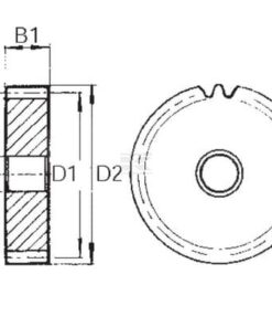 Engranaje recto, módulo 5 - Z=95
