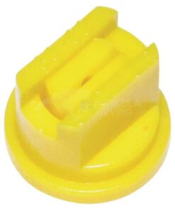 Tobera estándar, doble, chorro plano ST 80° 02 amarillo plástico Lechler