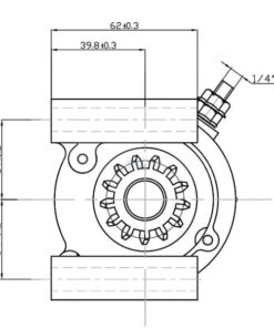 Motor de arranque 12 V 1,0 kW