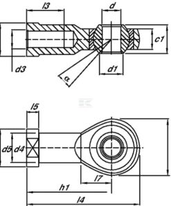 Cabezal articulado M16 RVS 5 Cabezal articulado M16 RVS
