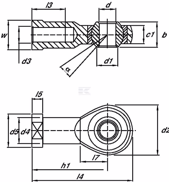 Rótula M12 RVS 3 Rótula M12 RVS