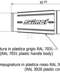 Asidero 13 mm PVC