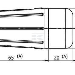 Asidero 13 mm PVC 7 Asidero 13 mm PVC