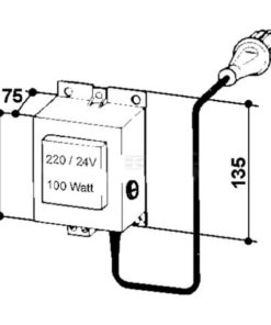 Transformador 230/24V, 100W