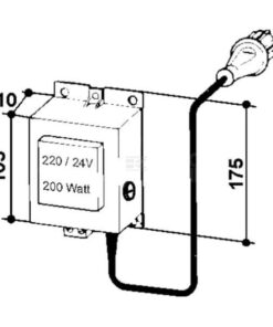 Transformador 230/24V, 200W