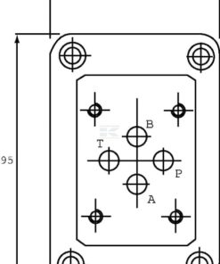 Placa de conexión 3/8 racor inferior NG06