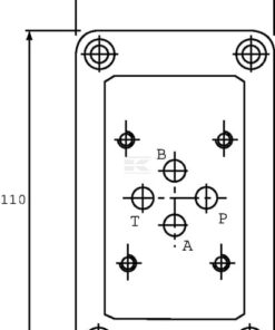 Conector ES-3-D-3/8-L racor lateral A+T+B+P
