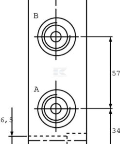 Placa base lateral 1/2