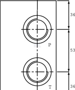 Placa de conexión ES 5-B-1/2-LLY puerto AB+PT