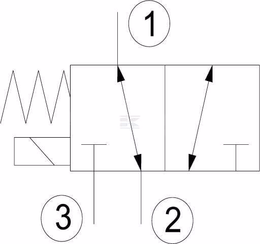 Válvula 3/2 SV 082302 24 V CC A04 3 Válvula 3/2 SV 082302 24 V CC A04