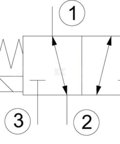 Válvula 3/2 SV 082302 24 V CC A04 9 Válvula 3/2 SV 082302 24 V CC A04