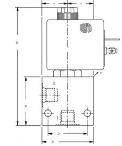 Válvula 2/2 SVP10NOR 12 V CC A08