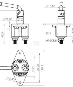 Interruptor de batería 12/24 V, 250 A/2500 A (24 V-10 seg.) 6 Interruptor de batería 12/24 V, 250 A/2500 A (24 V-10 seg.)