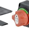 Interruptor de batería cuadrado, negro, M10, 12/24 V, 300 A/1000 A (5 seg.), IP54 7 Interruptor de batería cuadrado, negro, M10, 12/24 V, 300 A/1000 A (5 seg.), IP54