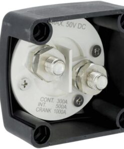 Interruptor de batería cuadrado, negro, M10, 12/24 V, 300 A/1000 A (5 seg.), IP54