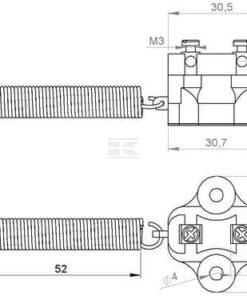 Interruptor de luz de freno con resorte 12 V 5 Interruptor de luz de freno con resorte 12 V