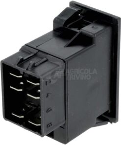 Interruptor basculante, (I)-0-(II), mom-off-mom, 12 V o 24 V, 8 polos, función iluminación, con bombilla 6 Interruptor basculante, (I)-0-(II), mom-off-mom, 12 V o 24 V, 8 polos, función iluminación, con bombilla