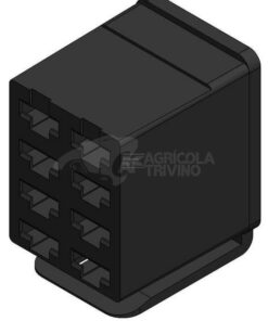 Conector para interruptor basculante, caja de enchufe de 8 polos, manguito terminal de cuchilla