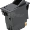 Interruptor basculante, I-0, on-off, 24 V, 9 polos, función iluminación, con bombilla