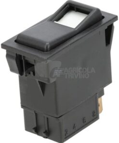 Interruptor basculante, II I-0, apagado-encendido-encendido, 12 V, 7 polos, iluminación de localización, con bombilla