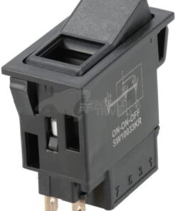 Interruptor basculante, II I-0, apagado-encendido-encendido, 12/24 V, 5 polos, función iluminación, con bombilla