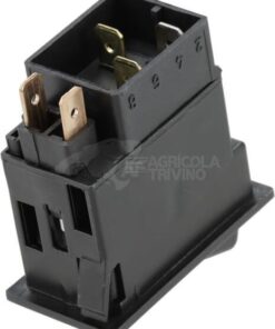 Interruptor basculante, II I-0, apagado-encendido-encendido, 12/24 V, 5 polos, función iluminación, con bombilla