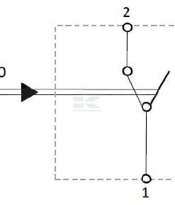 Interruptor basculante, (I)-0, apagado, 12 V, 2 pines, lavaparabrisas