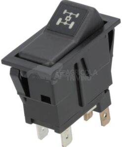 Interruptor basculante, I-0, on-on, 12 V, 4 polos, tracción total