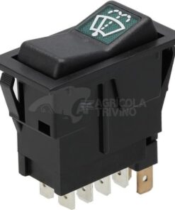 Interruptor basculante, I-0-(II), encendido (ON)-encendido (ON)-MOM, 12 V, 8 pines, lavaparabrisas