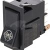 Interruptor basculante, I-0-(II), on-on-mom, 12 V, 8 polos, bloqueo diferencial
