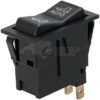 Interruptor basculante, (I)-0-(II), MOM ON-OFF-MOM ON, 12 V, 4 pines, opciones de tracción delantera