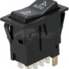 Interruptor basculante, I-0-(II), encendido (ON)-encendido (ON)-MOM, 12 V, 8 pines, opciones de sistema de dirección