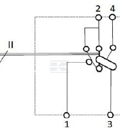 Interruptor basculante, I-0-II, encendido(ON) - encendido (ON) -encendido (ON), 12 V, 4 pines, limpiaparabrisas 6 Interruptor basculante, I-0-II, encendido(ON) - encendido (ON) -encendido (ON), 12 V, 4 pines, limpiaparabrisas