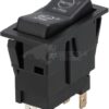 Interruptor basculante, (I)-0-(II), MOM ON-OFF-MOM ON, 12 V, 4 pines, opciones de velocidad de rotación del motor/automático
