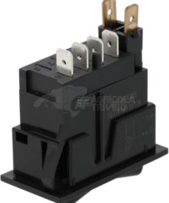 Interruptor basculante, (I)-0-(II), MOM ON-OFF-MOM ON, 12 V, 4 pines, posición/entrada de inicio