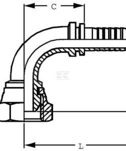 Soporte DN13-M18x1,5-12L-90