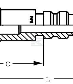 Acoplamiento articulado 4SH-DN20 brida Ø47,6 mm