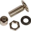Valve with gasket and nut