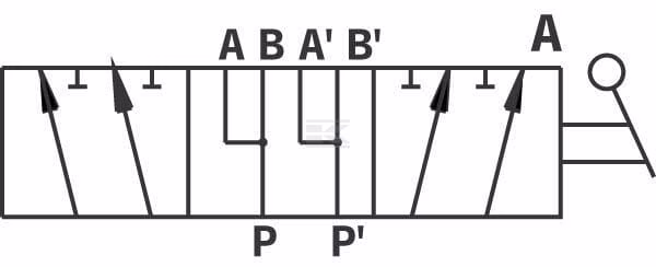 Válvula de 6 vías T 1" BSP 2 Válvula de 6 vías T 1" BSP