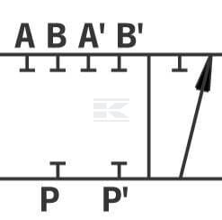 Válvula de 6 vías L 1/2 BSP