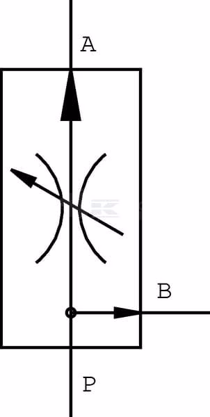 Válvula de control de caudal de 3 vías 0-50 l/min 5 Válvula de control de caudal de 3 vías 0-12 l/min