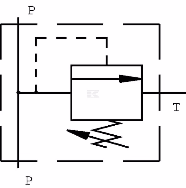 Pressure relief valve Steel FPM D 70 CB P 1/2 S 35