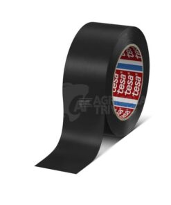 Cinta premium, PVC permanente, negro, 33 m x 50 mm, TesaFLEX®