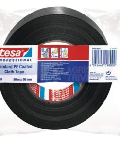 Cinta, tela, revestimiento de PE estándar, negro, 50 m x 50 mm, TesaBAND®