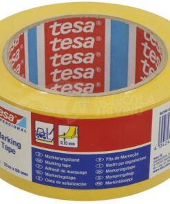 Cinta, advertencia de peligro, marcado de suelo, amarillo, 33 m x 50 mm, Tesa® 3 Cinta, advertencia de peligro, marcado de suelo, amarillo, 33 m x 50 mm, Tesa®
