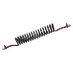 Tubo de aire en espiral 6 m M16/M22x1,5 negro