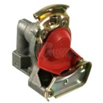 Cabezal de acoplamiento automático 2x M16x1,5 rojo